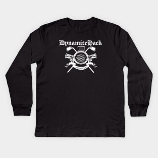 Dynamite Hack Crest design invert Kids Long Sleeve T-Shirt